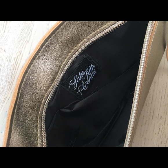 Saks Fifth Avenue Gold Cosmetic Case - Picture 3 of 3